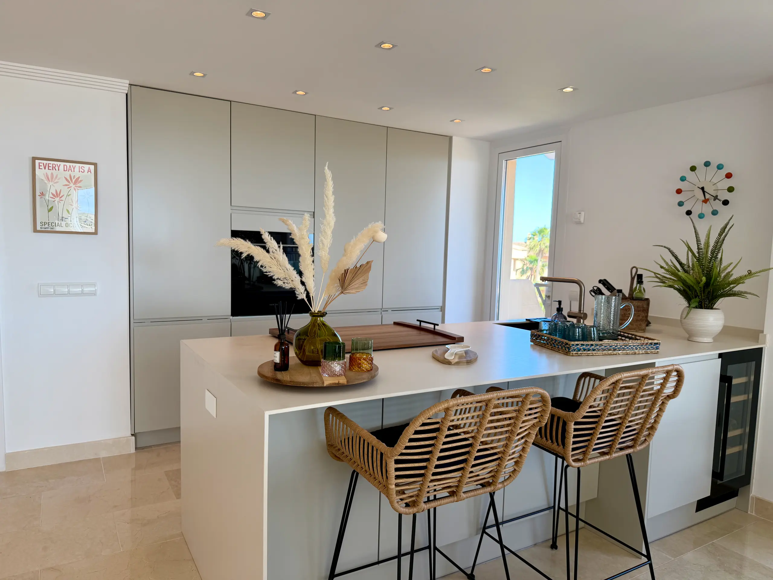 Dining and kitchen
