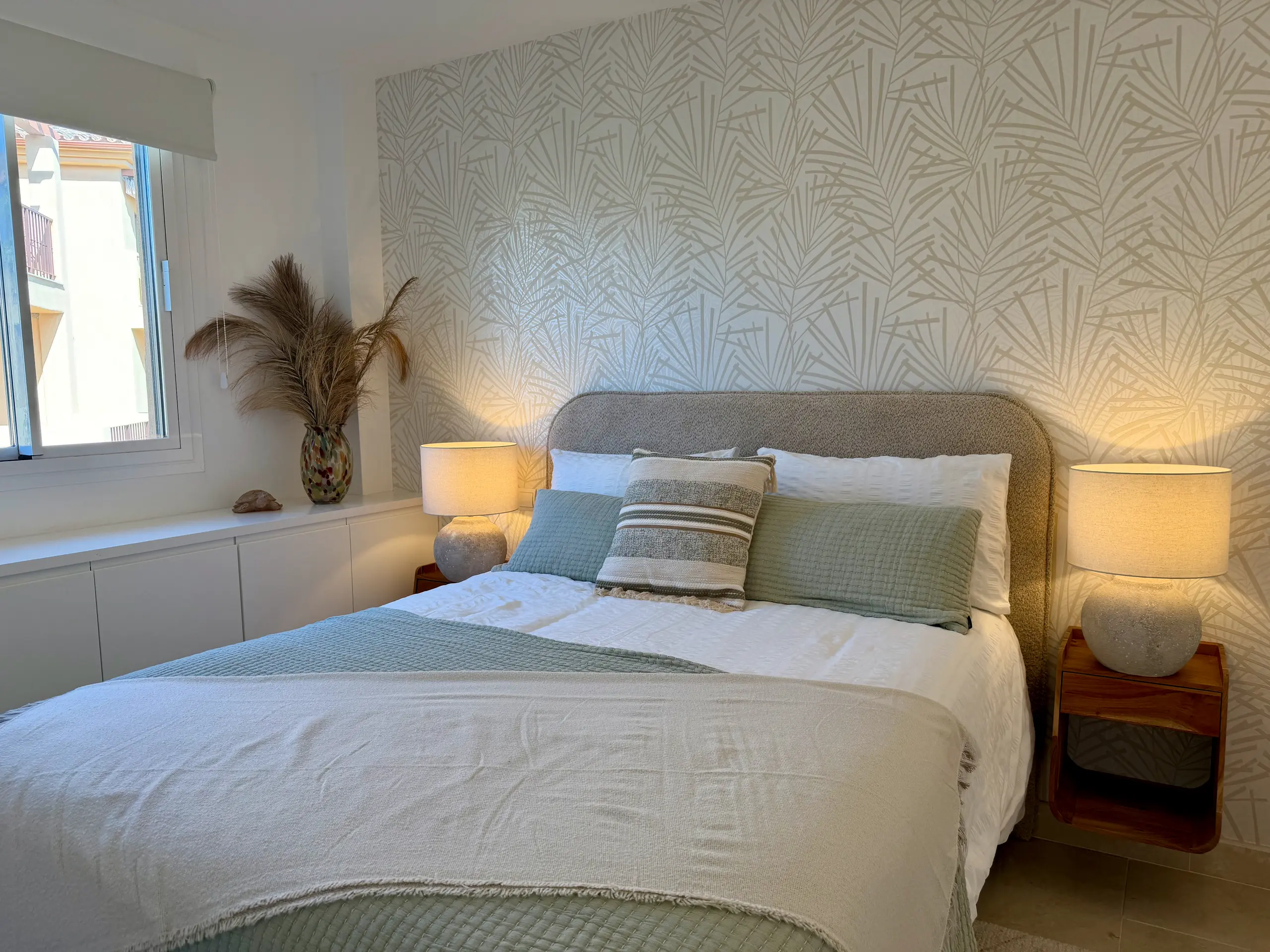 Bedroom and bathroom