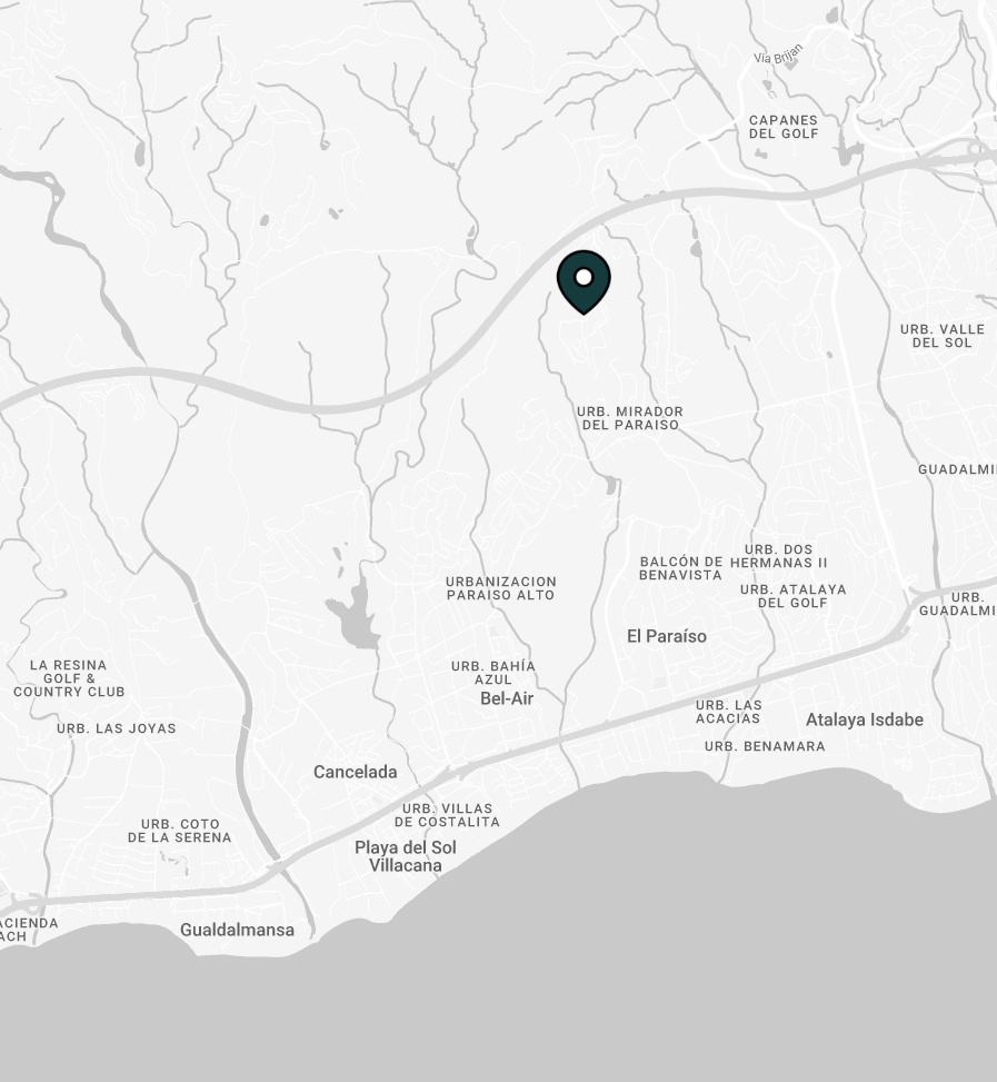 Map showing the location of Cifuentes Horizon near Benahavís